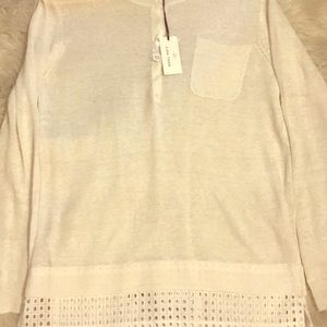 Lisa Todd 100% cotton sweater. Size Small.